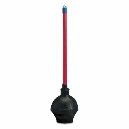 PINPOINT 18 in. Plastic Handle Toilet Plunger with 5.62 in. dia Bowl, Red & Black, 6PK PI2491351